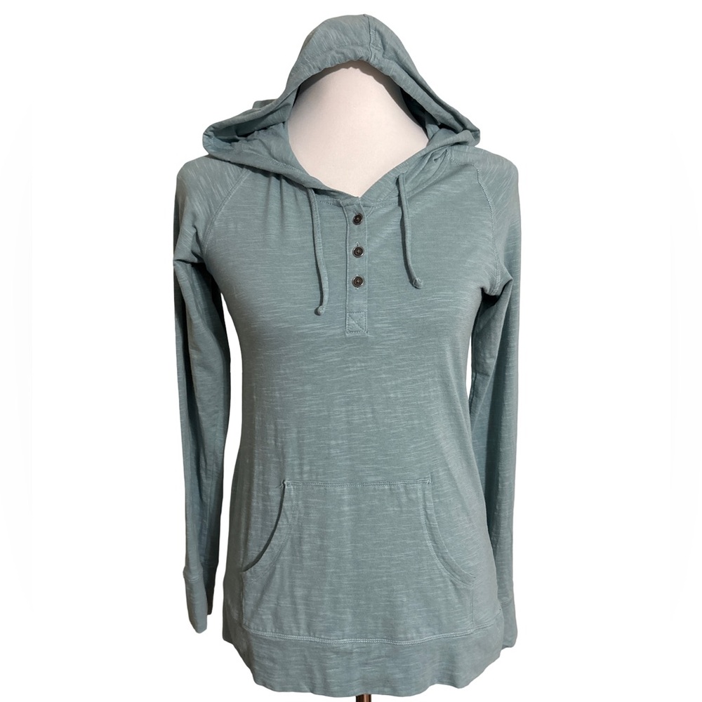 Columbia Women's Light Teal Hooded Sweatshirt